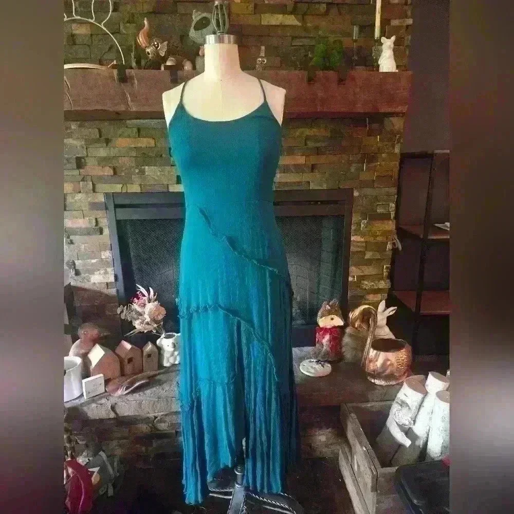 joyfolie green dress Aniya Dress Deep Teal